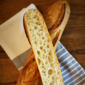 french baguette crumb