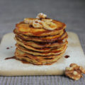 banana pancakes made with organic all-purpose flour