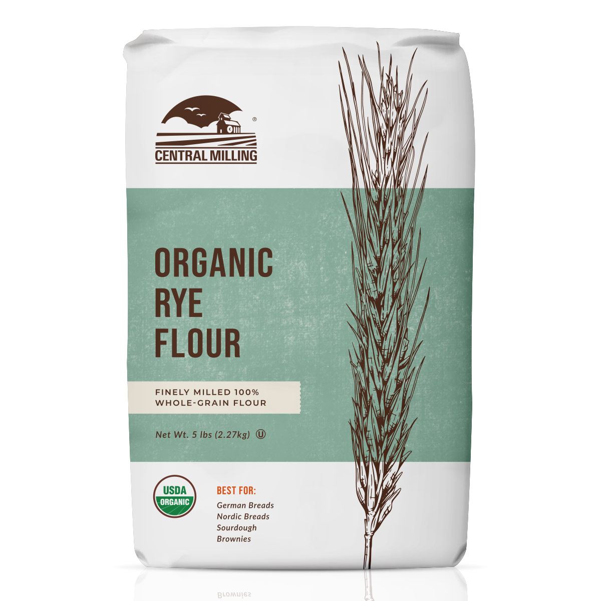 Specialty Flour Dark Rye Flour,25-Pounds Pack of 1 Great River Organic Milling 