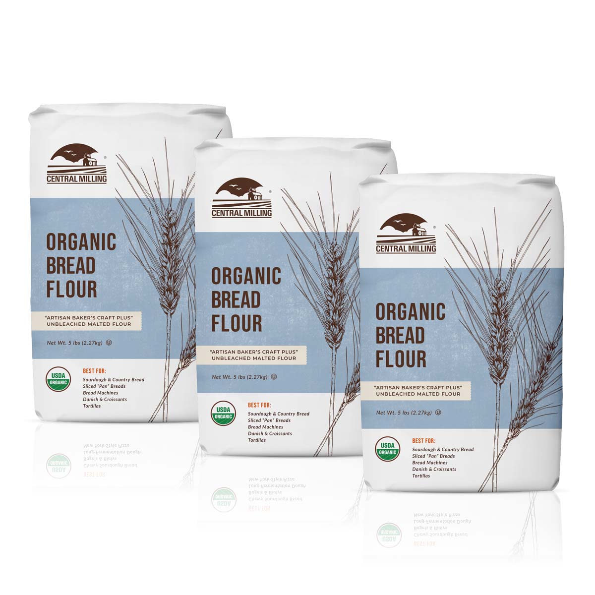 Organic Bread Flour 3-Pack