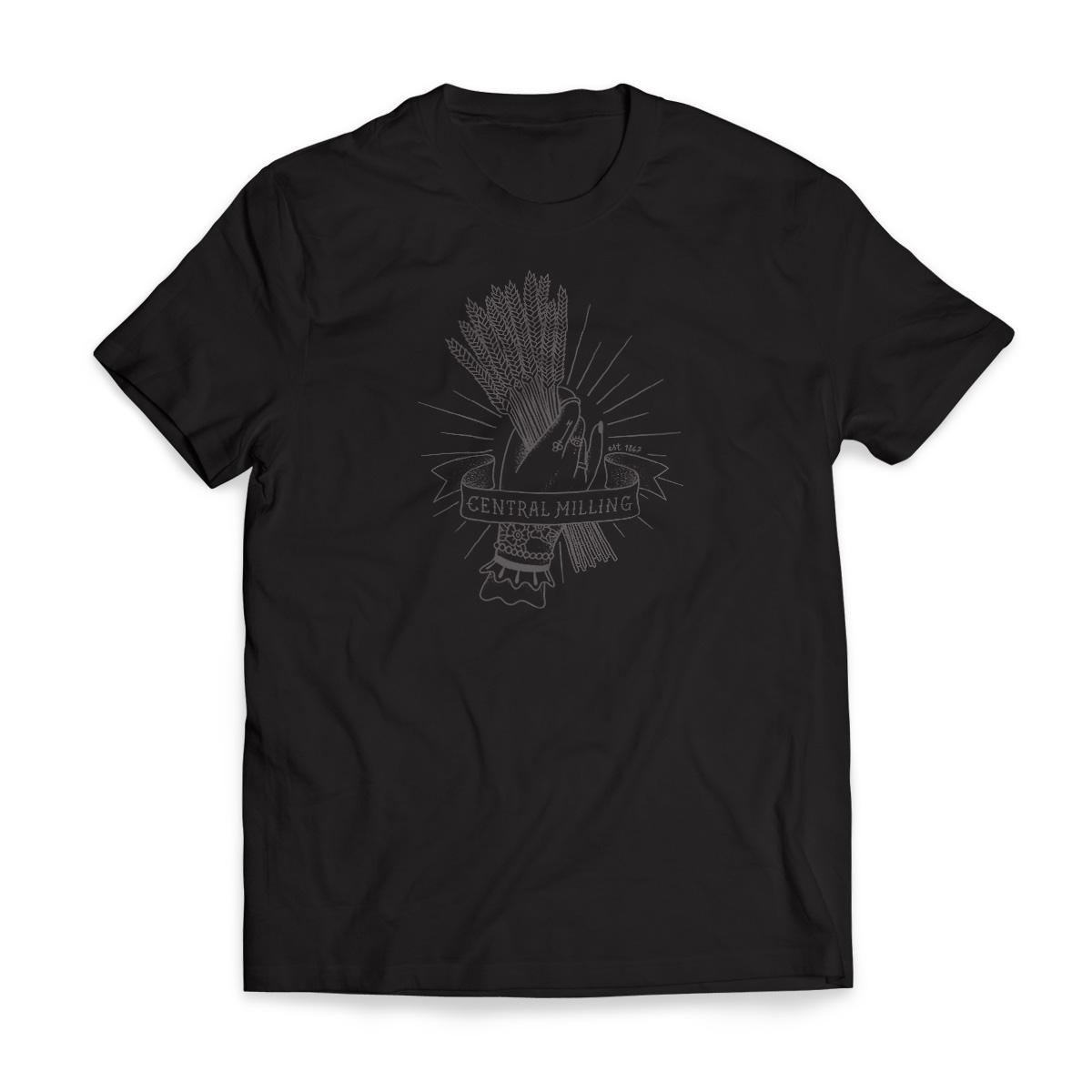 T-Shirts Organic Tee (Dark) // Milling // Mystic Wheat Central
